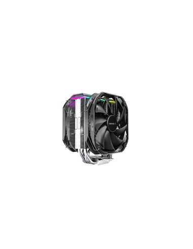 R-AS500-BKNLMP-G,COOLER DEEPCOOL, skt. universal, racire cu aer, vent. 120mm x 2, 1200rpm, LED RGB, "AS500 PLUS", "R-AS500-BKNLM