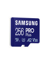 MB-MD256SB/WW,SAMSUNG PRO Plus microSD 256GB Up to 180MB/s Read and 130MB/s Write speed with Class 10 4K UHD incl. Card reader 2