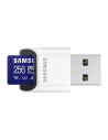 MB-MD256SB/WW,SAMSUNG PRO Plus microSD 256GB Up to 180MB/s Read and 130MB/s Write speed with Class 10 4K UHD incl. Card reader 2