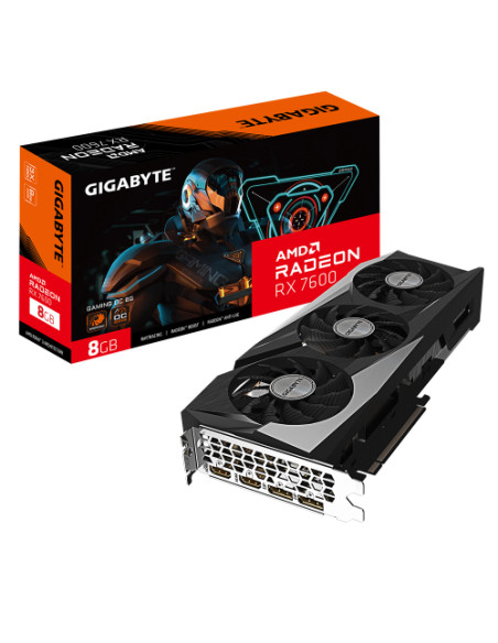 GV-R76GAMING OC-8GD,Placa video Gigabyte AMD Radeon RX 7600 GAMING OC 8GB, GDDR6, 128bit