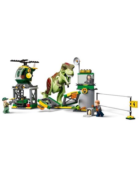 76944,LEGO Jurassic World: World evadarea dinozaurului T.REX 140 de piese