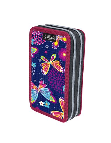 9491540,Penar neechipat, 2 fermoare, motiv Butterfly