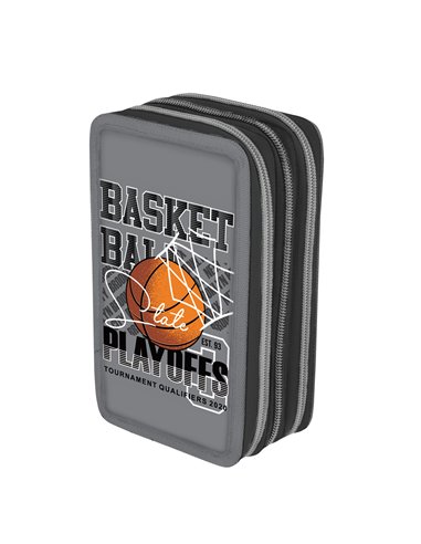 9491580,Penar neechipat, 3 fermoare, motiv Basketball