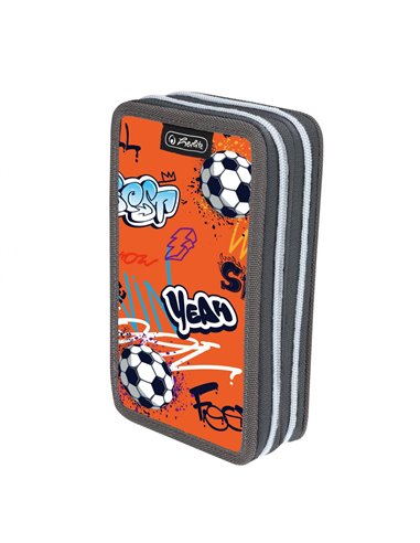 9491520,Penar neechipat, 2 fermoare, motiv Fotbal