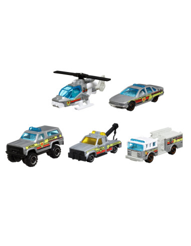 MTC1817_ HKY24,Matchbox Set 5 Masinute Metalice Mbx City Drivers Ii Scara 1:64