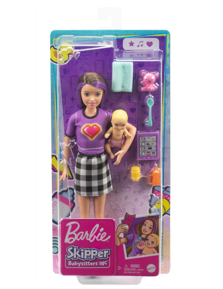 MTGRP10_GRP11,Barbie Papusa Skipper First Jobs Babysitter Papusa Satena