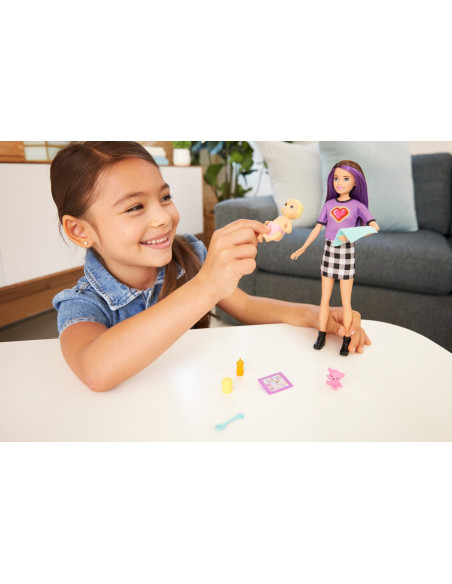 MTGRP10_GRP11,Barbie Papusa Skipper First Jobs Babysitter Papusa Satena