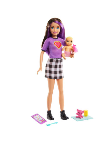 MTGRP10_GRP11,Barbie Papusa Skipper First Jobs Babysitter Papusa Satena