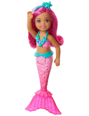 MTGJJ85_GJJ86,Barbie Dreamtopia Papusa Chelsea Sirena Roz