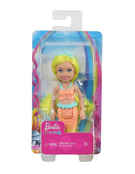 MTGJJ85_GJJ88,Barbie Dreamtopia Papusa Chelsea Sirena Galbena