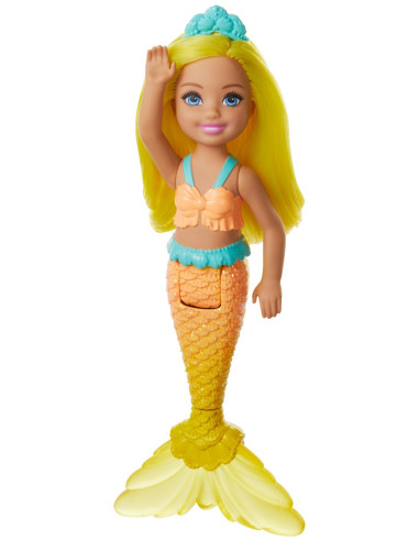 MTGJJ85_GJJ88,Barbie Dreamtopia Papusa Chelsea Sirena Galbena