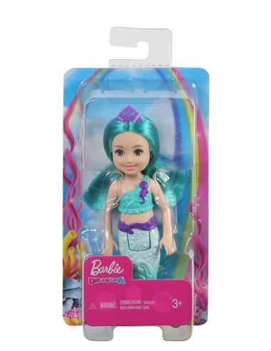 MTGJJ85_GJJ89,Barbie Dreamtopia Papusa Chelsea Sirena Albastra