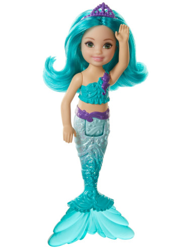 MTGJJ85_GJJ89,Barbie Dreamtopia Papusa Chelsea Sirena Albastra