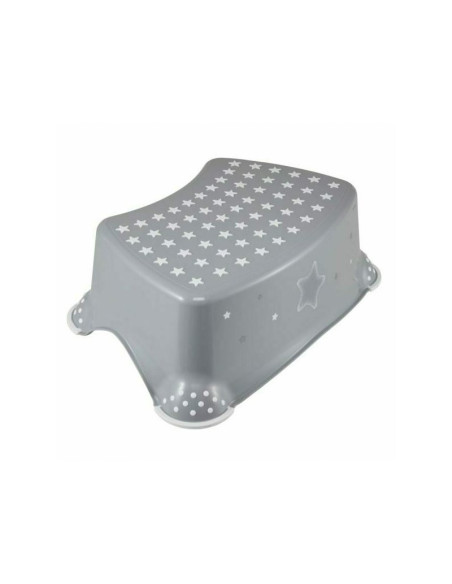 BN-45000,Inaltator de baie antiderapant, Stars, Cu baza antialunecare, 40.5 x 28.5 x 14 cm, Keeeper, Grey