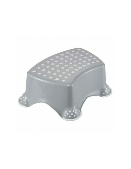 BN-45000,Inaltator de baie antiderapant, Stars, Cu baza antialunecare, 40.5 x 28.5 x 14 cm, Keeeper, Grey