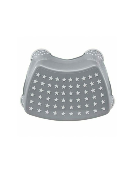 BN-45000,Inaltator de baie antiderapant, Stars, Cu baza antialunecare, 40.5 x 28.5 x 14 cm, Keeeper, Grey
