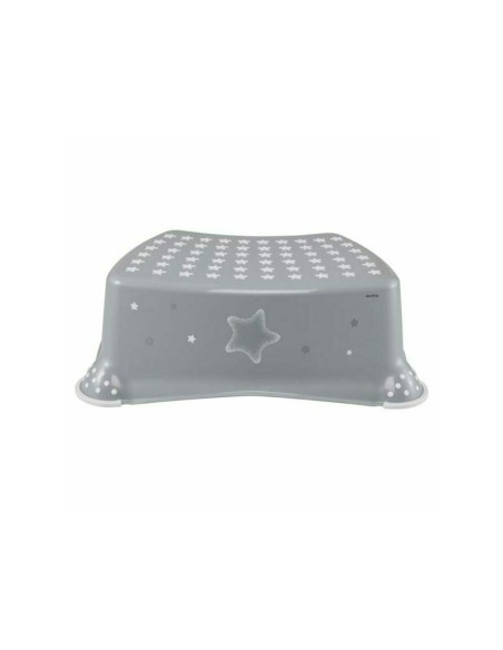 BN-45000,Inaltator de baie antiderapant, Stars, Cu baza antialunecare, 40.5 x 28.5 x 14 cm, Keeeper, Grey