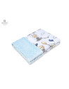 BN-6426972013055,MimiNu - Paturica pufoasa cu doua fete, Dimensiune 75x100 cm, Din tesatura minky si bumbac, Materiale certifica