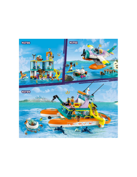 41734,LEGO Friends, Barca de salvare pe mare, 41734, 717 piese 41734,LEGO Friends, Barca de salvare pe mare, 41734, 717 piese