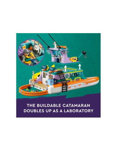 41734,LEGO Friends, Barca de salvare pe mare, 41734, 717 piese 41734,LEGO Friends, Barca de salvare pe mare, 41734, 717 piese