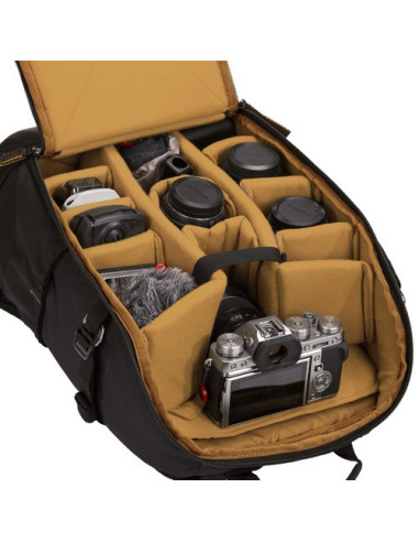 CVBP-105 BLACK,RUCSAC pt. camera DSLR si accesorii, spatiu notebook 14 inch, husa antiumezeala, CASE LOGIC, buzunar frontal | bu