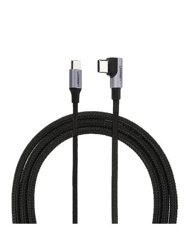 50125,CABLU alimentare si date Ugreen, "US255", Fast Charging Data Cable pt. smartphone, USB Type-C la USB Type-C 60W/3A Angled 