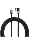 50125,CABLU alimentare si date Ugreen, "US255", Fast Charging Data Cable pt. smartphone, USB Type-C la USB Type-C 60W/3A Angled