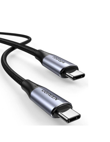 80150,CABLU alimentare si date Ugreen, "US355", Fast Charging Data Cable pt. smartphone, USB Type-C la USB Type-C 100W/5A, USB 3
