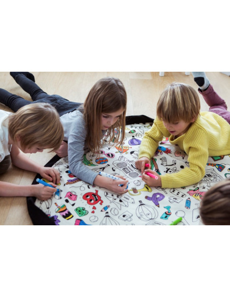 UP-2330a,Covoras de joaca si saculet de jucarii 2 in 1 - Toys - Coloreaza-ma