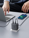 40747,Incarcator retea Ugreen, "CD226" Quick Charge 4, 100W GaN, 3 x USB Type-C 5V/3A, 1 x USB, negru "40747" (include timbru ve