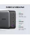 40747,Incarcator retea Ugreen, "CD226" Quick Charge 4, 100W GaN, 3 x USB Type-C 5V/3A, 1 x USB, negru "40747" (include timbru ve