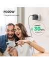 40747,Incarcator retea Ugreen, "CD226" Quick Charge 4, 100W GaN, 3 x USB Type-C 5V/3A, 1 x USB, negru "40747" (include timbru ve