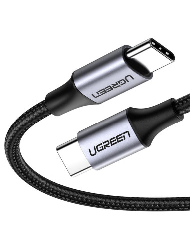 50152,Cablu alimentare si date Ugreen, "US261", Fast Charging Data Cable pt. smartphone, USB Type-C la USB Type-C 60W/3A, braide