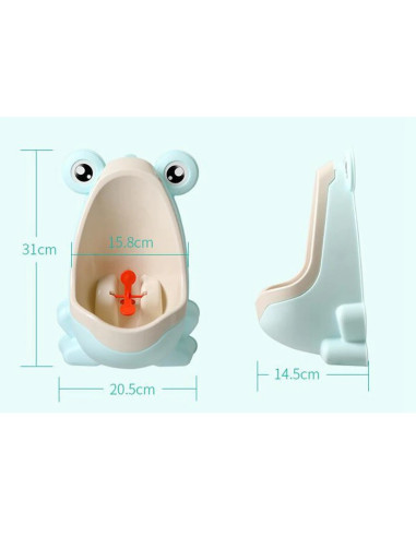 UP-drl_frog22,Pisoar Broscuta pentru Baietei 2 (Culoare: Bleu)
