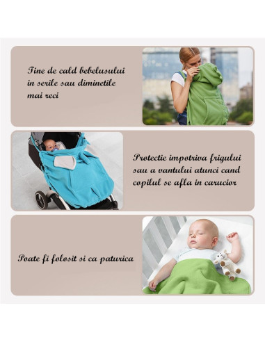 UP-drl_20221,Protectie universala pentru sisteme de purtare tip marsupiu (Culoare: Albastru)