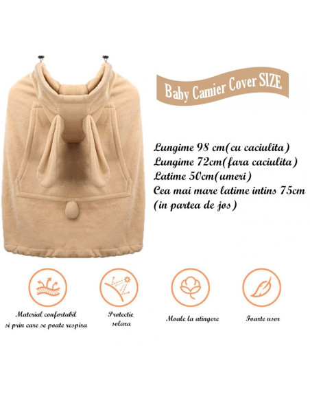 UP-drl_20222,Protectie universala pentru sisteme de purtare tip marsupiu (Culoare: Maro)