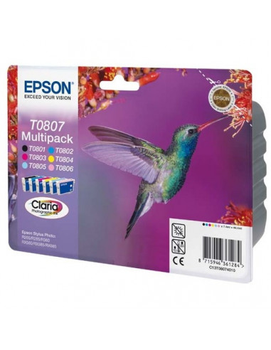 Set cartuse cerneala Epson B+C+M+Y+LC+LM T080740,C13T08074011