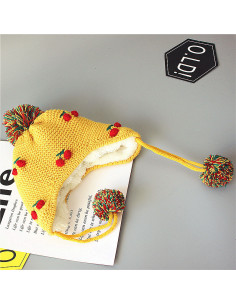 UP-1107,Caciula de iarna cu cirese, Diverse culori 2