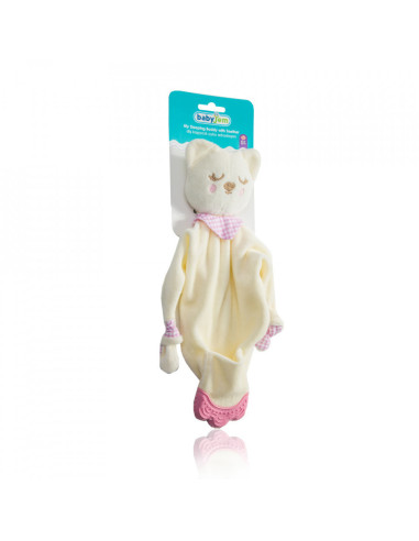 UP-bj_6032,Jucarie atasament cu manusa dentitie BabyJem (Culoare: Bleu)