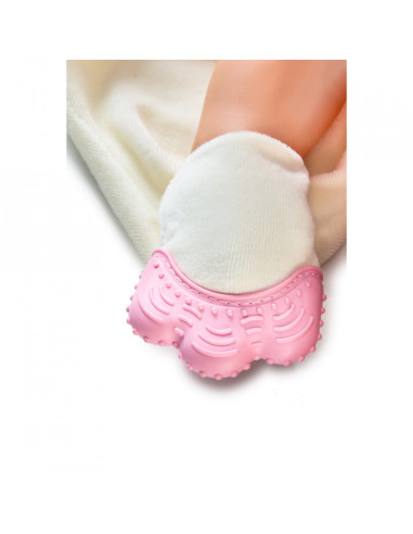 UP-bj_6032,Jucarie atasament cu manusa dentitie BabyJem (Culoare: Bleu)