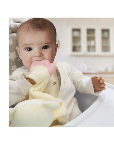 UP-bj_6032,Jucarie atasament cu manusa dentitie BabyJem (Culoare: Bleu)