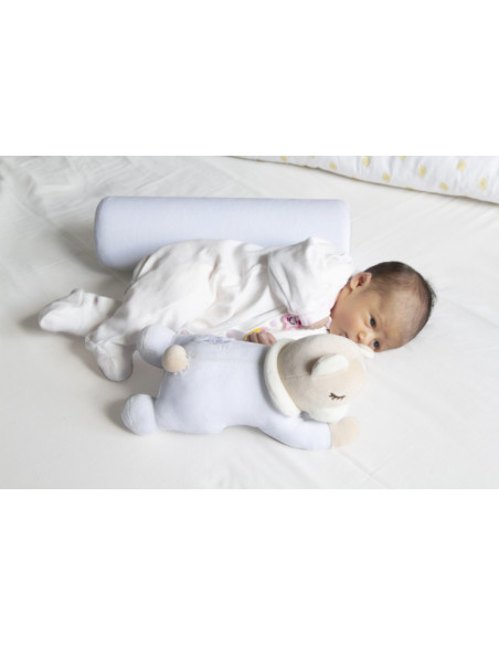 UP-bj_6741,Pernuta pozitionator BabyJem anti-rasucire pentru bebelusi Teddy (Culoare: Gri)