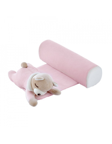 UP-bj_6741,Pernuta pozitionator BabyJem anti-rasucire pentru bebelusi Teddy (Culoare: Gri)