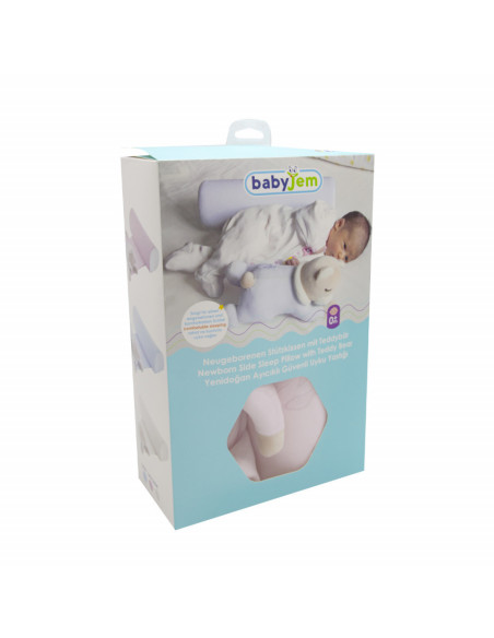 UP-bj_6741,Pernuta pozitionator BabyJem anti-rasucire pentru bebelusi Teddy (Culoare: Gri)