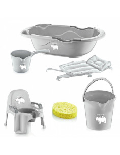 UP-bj_2533,Set de baie cu 6 piese Bebe Lux BabyJem (Culoare: Bleu) 2