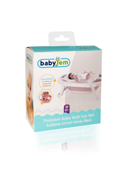 UP-bj_5993,Cadita pliabila BabyJem (Culoare: Bleu)