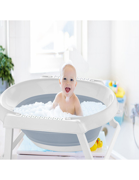 UP-bj_5993,Cadita pliabila BabyJem (Culoare: Bleu)