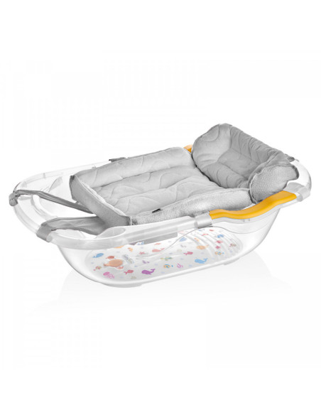 UP-bj_3254,Salteluta de tip hamac pentru cadita BabyJem (Culoare: Gri)