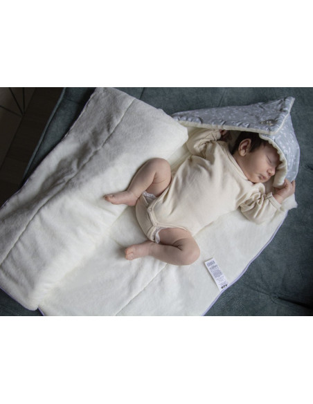 UP-bj_4286,Paturica multifunctionala din bumbac BabyJem (Culoare: Gri)