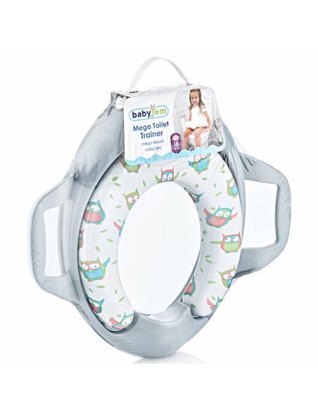 UP-bj_0643,Reductor moale pentru toaleta BabyJem (Culoare: Roz)